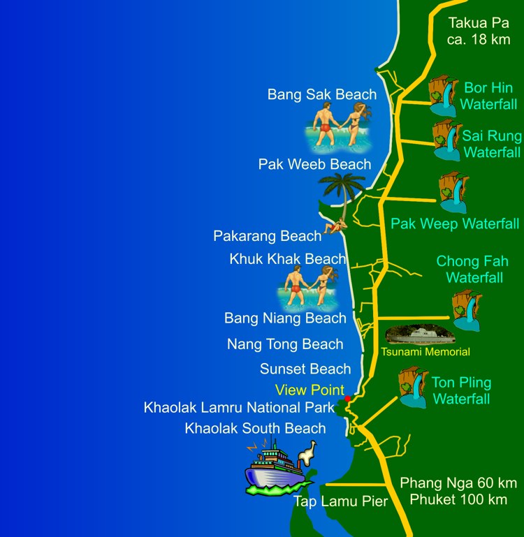 Karte Khaolak 