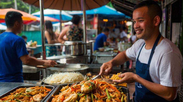 Thaifood Essensstände in Khao Lak